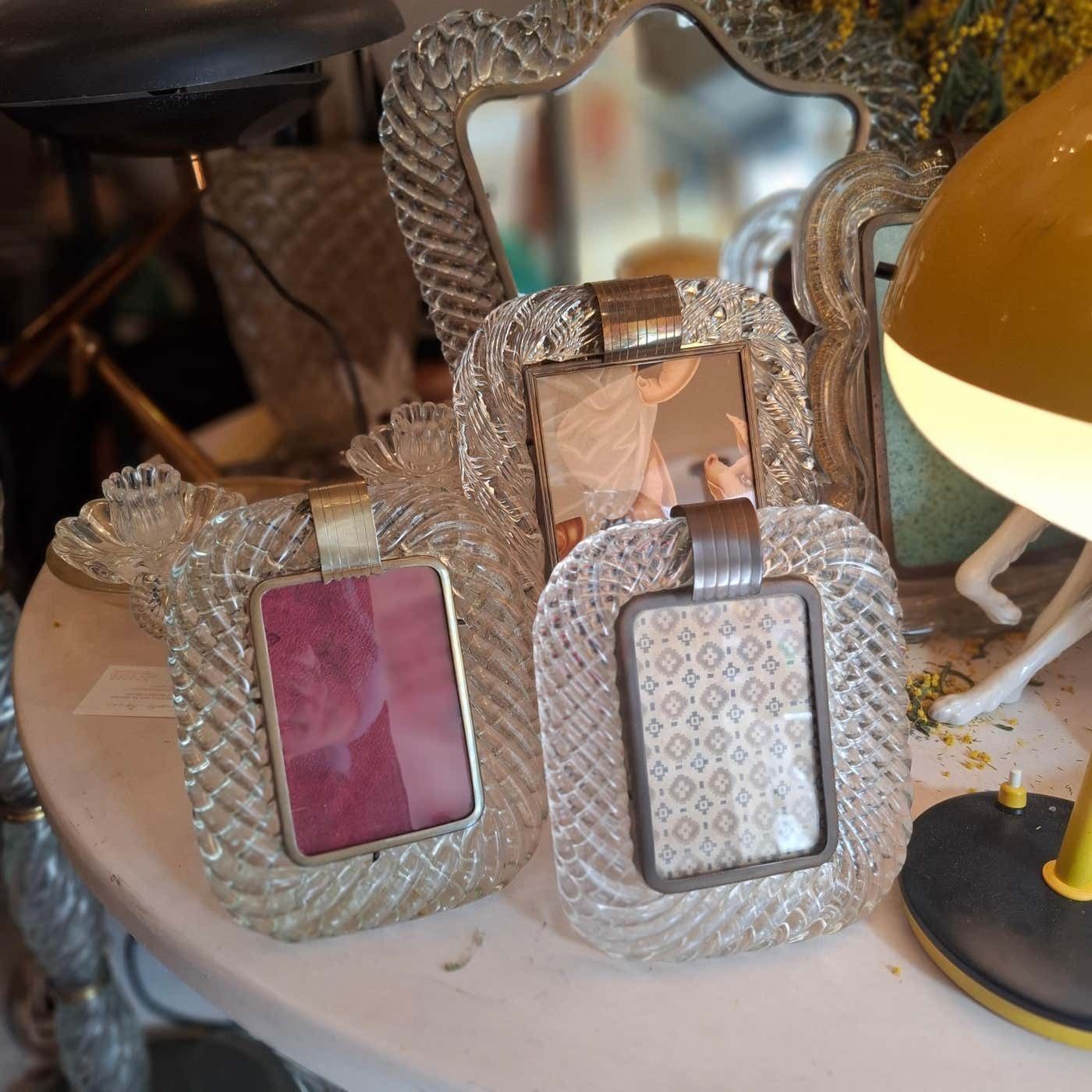Art Frame . Barovier & Toso   Murano Glass   Italy 1940 photo