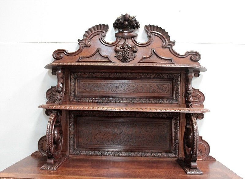 Sideboard Buffet Renaissance Spirit Oak 1900 photo furniture