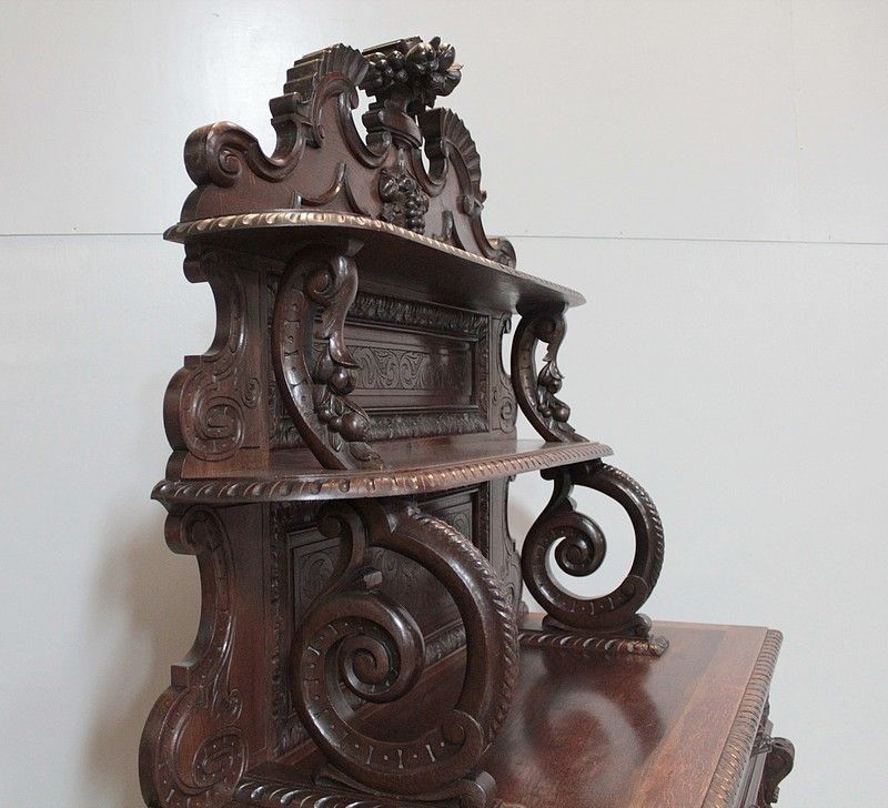 Sideboard Buffet Renaissance Spirit Oak 1900 photo Furniture