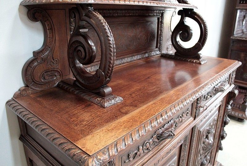 photo furniture Sideboard Buffet Renaissance Spirit Oak 1900