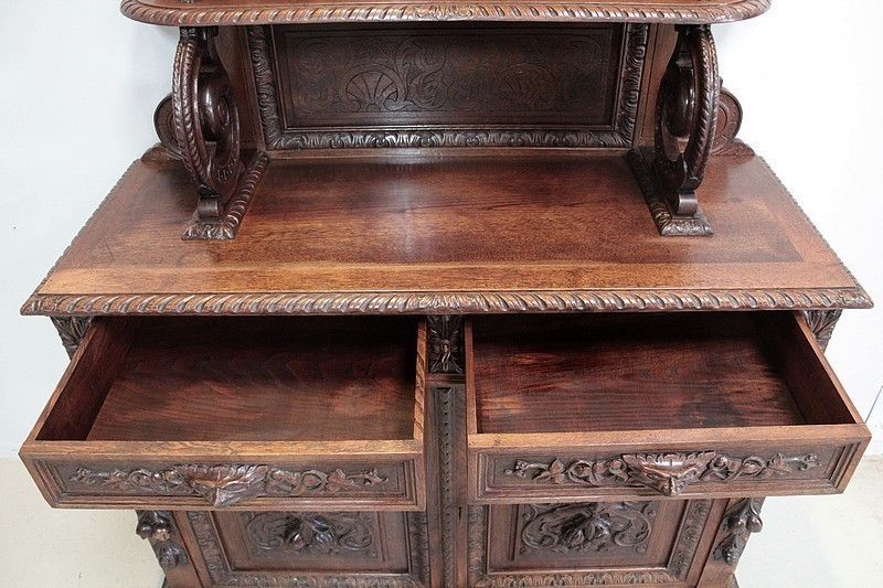 photo for sale Sideboard Buffet Renaissance Spirit Oak 1900
