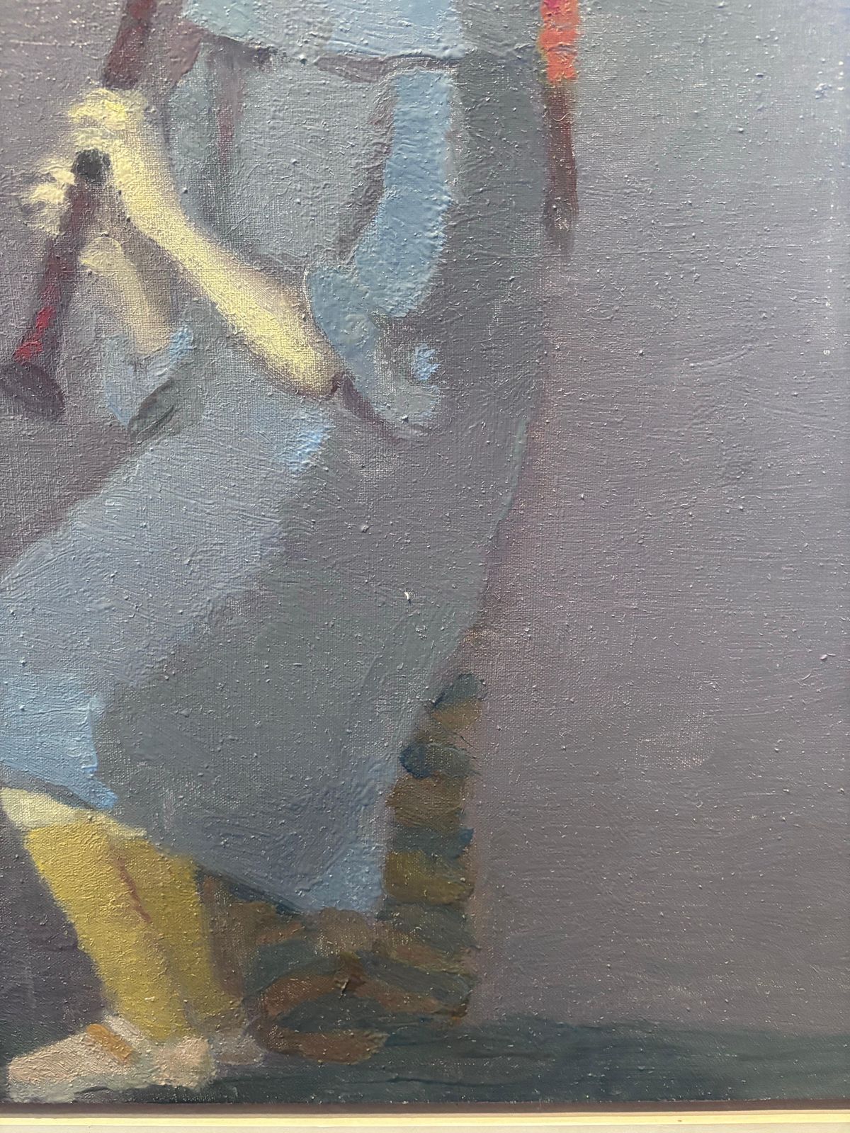 Igor Smekalov Portrait With Flute   21st Century, Contemporary, Oil, Portrait Painting, Blue. photo for sale