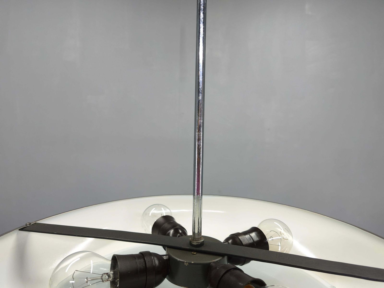 Bauhaus Ufo Chandelier By Josef Hurka For Napako, 1930s photo vintage