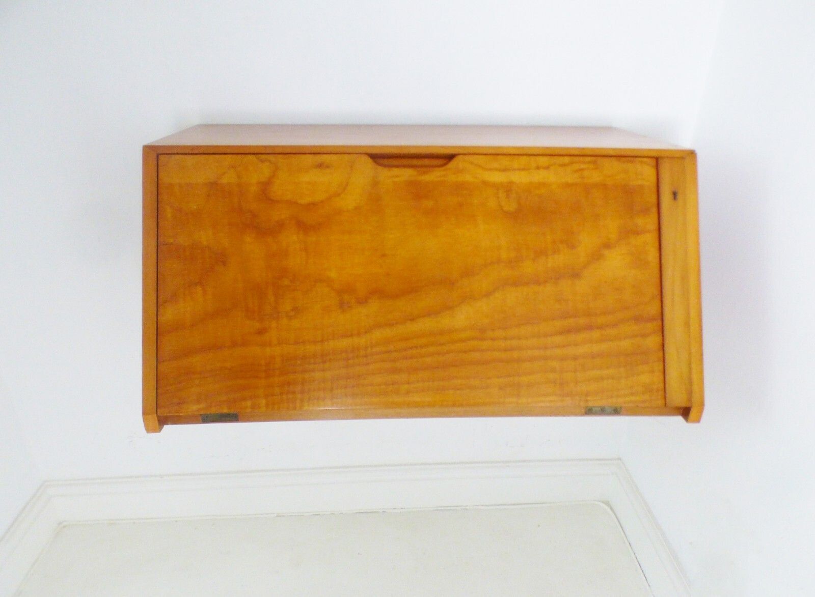 Stunning Vintage Cherry & Walnut Christopher Heal For Heals Floating Desk Bureau photo vinterior