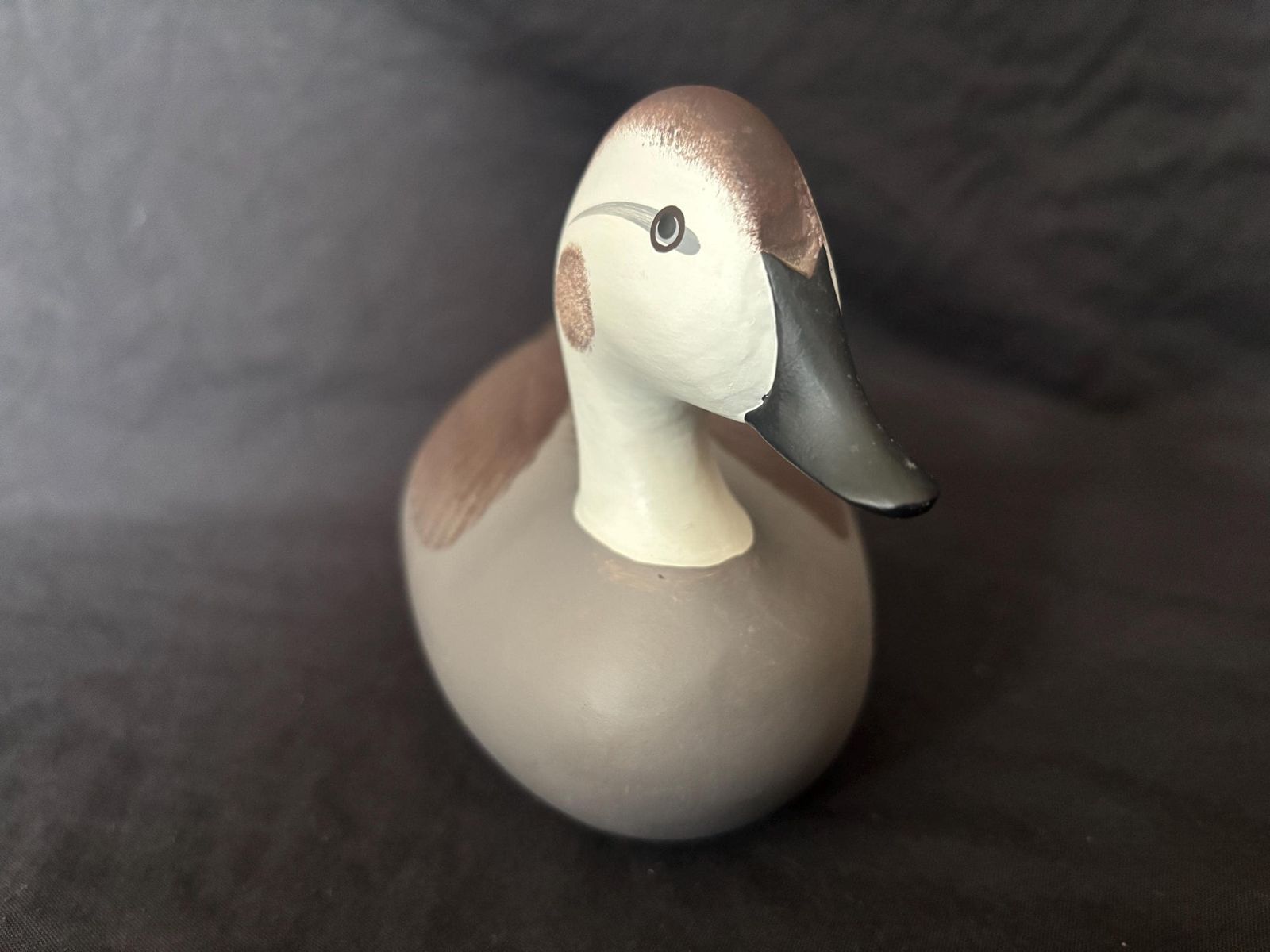 Vintage " Charles Jobes Wooden Painted Decoy Duck Miniature photo furniture