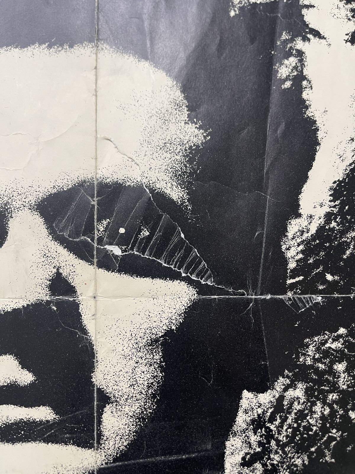 Vintage Original Eraserhead 1977 Cinema Quad Poster David Lynch Used Condition photo furniture