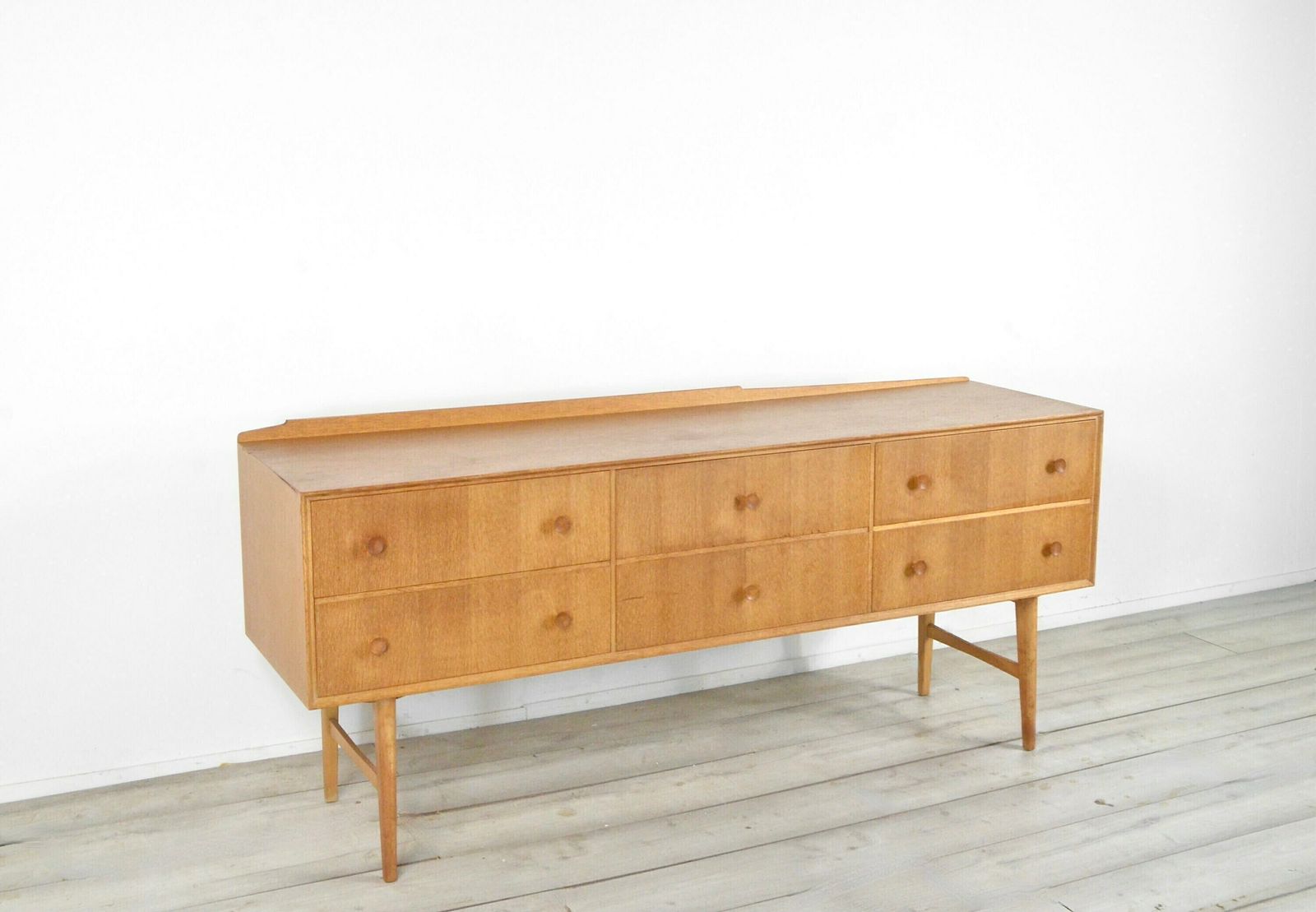 Furniture Midcentury Meredew Sideboard / Chest Of Drawers In Oak. Vintage Modern / Retro / Scandinavian / Danish Style photo