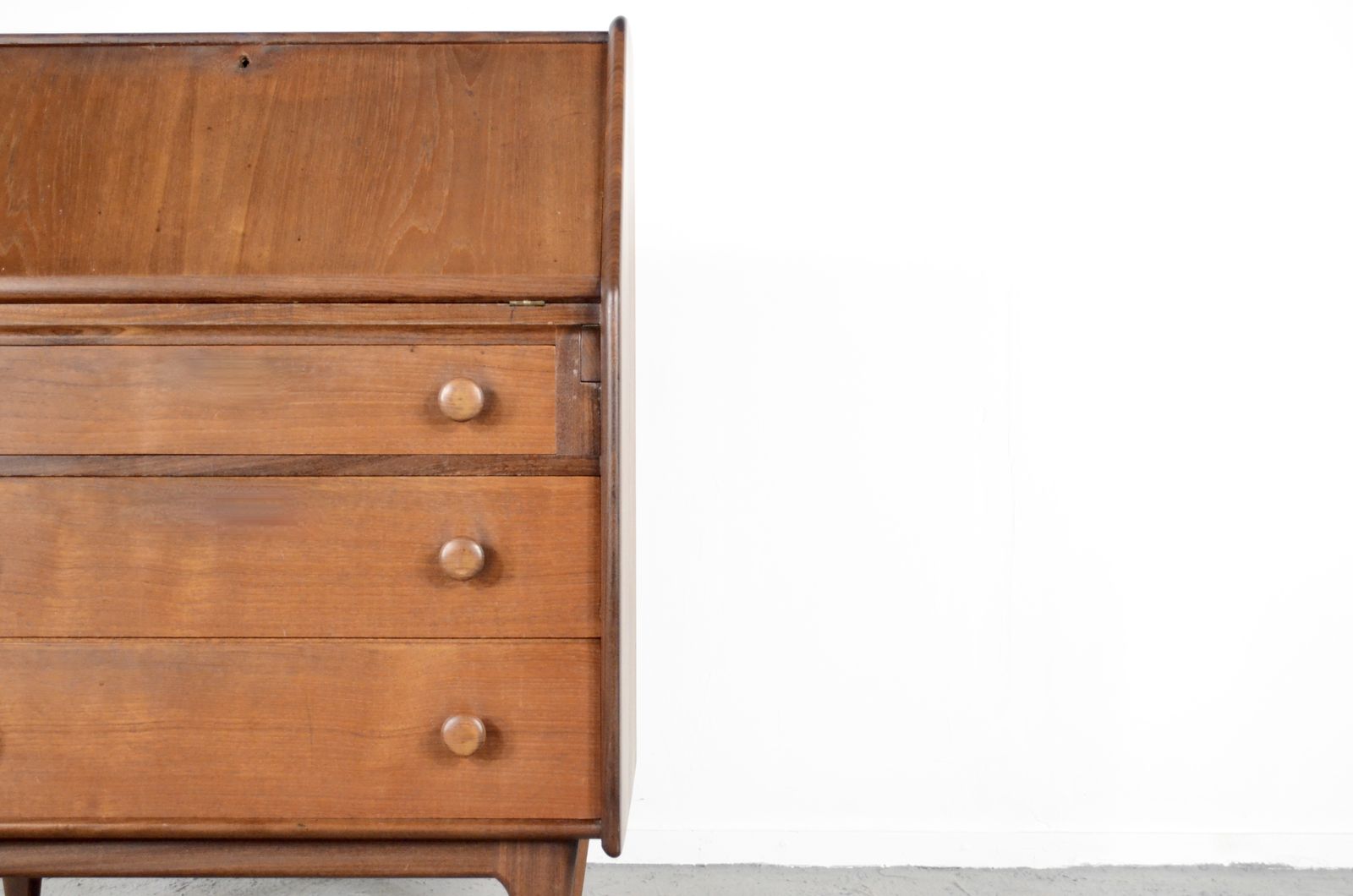 Vintage Danish Style Bureau / Cabinet In Afromosia By A. Younger photo vintage