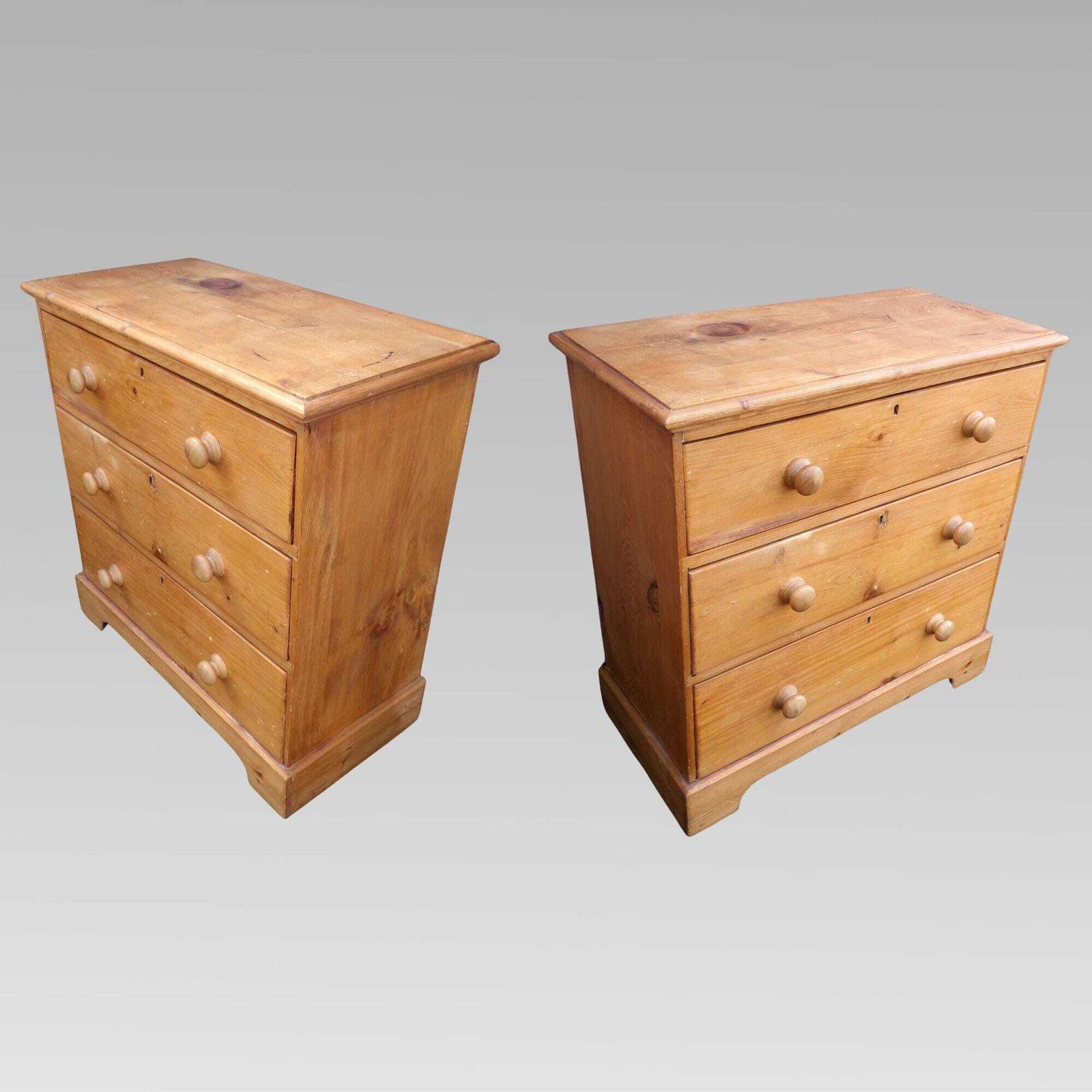 Charming Antique 19th Century Victorian Pine Chest Of Drawers. photo for sale