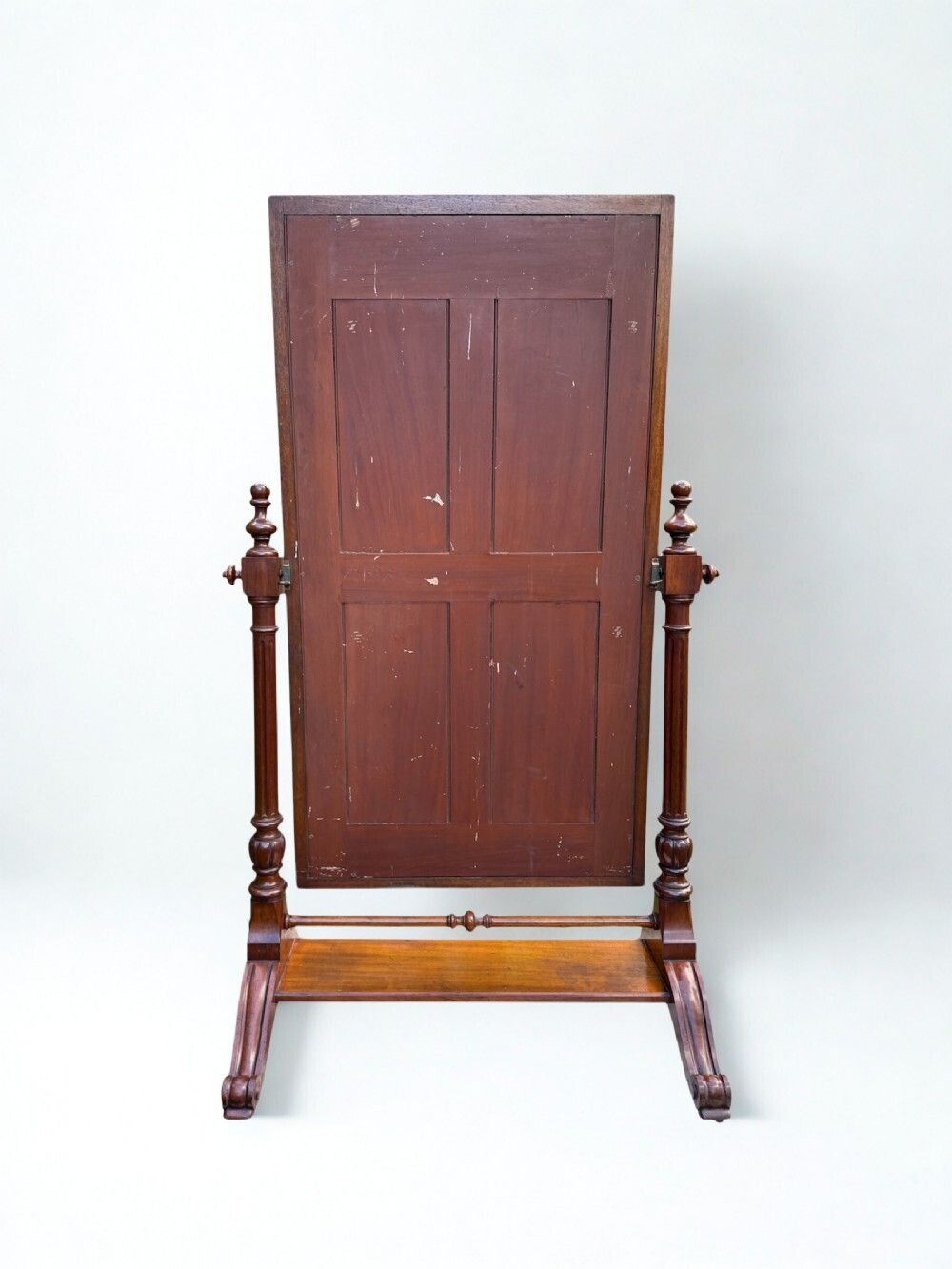 Antique 19thc Mahogany Full Length Cheval Dressing Mirror photo Home Decor