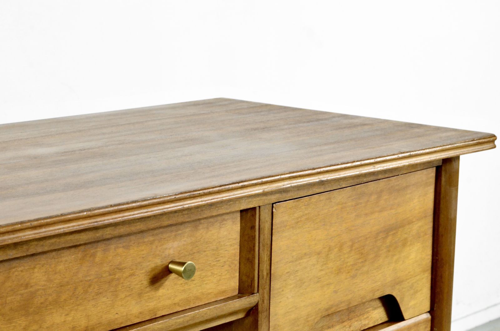 photo for sale Midcentury A. Younger Walnut Desk. Unique Vintage Modern