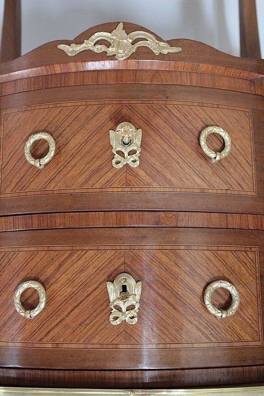 Transition Style Commode In 20th Marquetry photo for sale