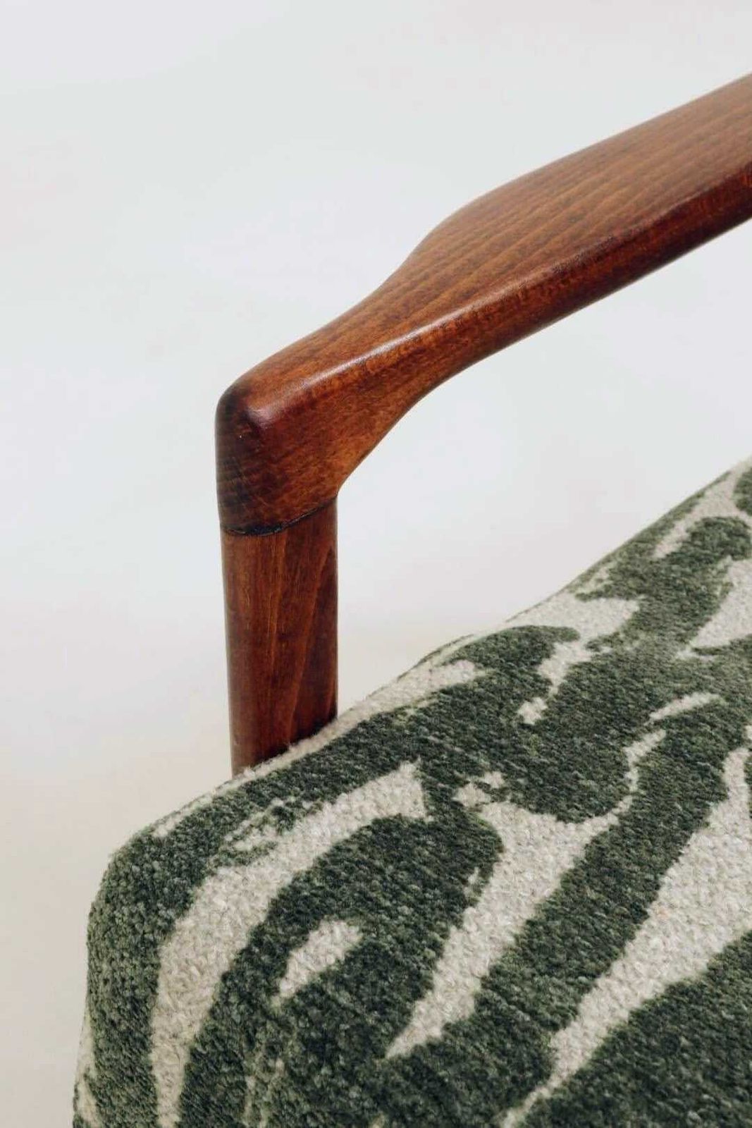 Furniture Vintage Armchair Green Cushions Classic Design Mcm Lounge Chair, 1960, Poland photo