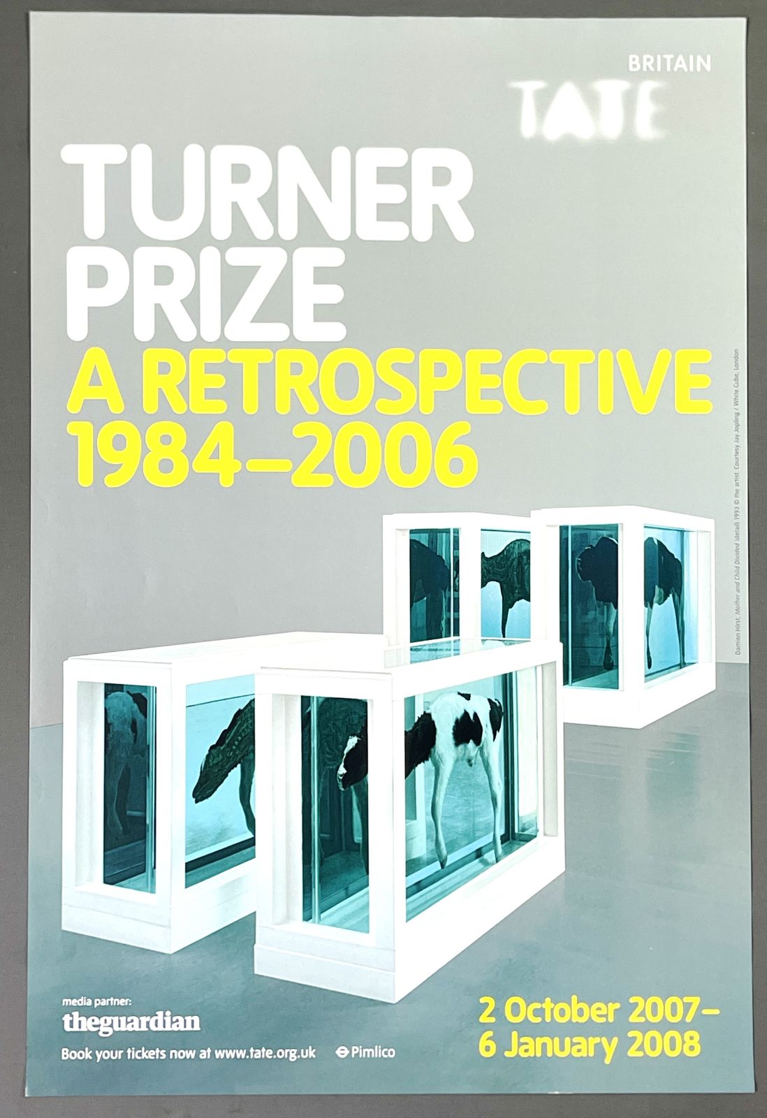 Damien Hirst Turner Prize A Retrospective 1984 2006 Exhib Poster Near Mint Condition photo for sale