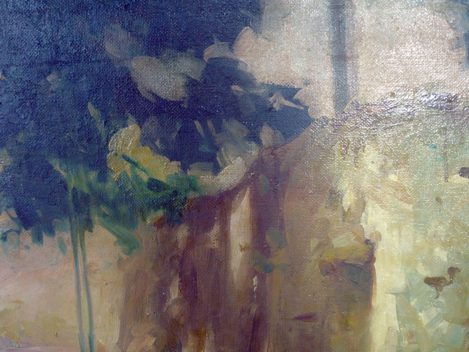 Large Atmospheric French Village Landscape, Attributed To étienne Bellan. photo 4968.0