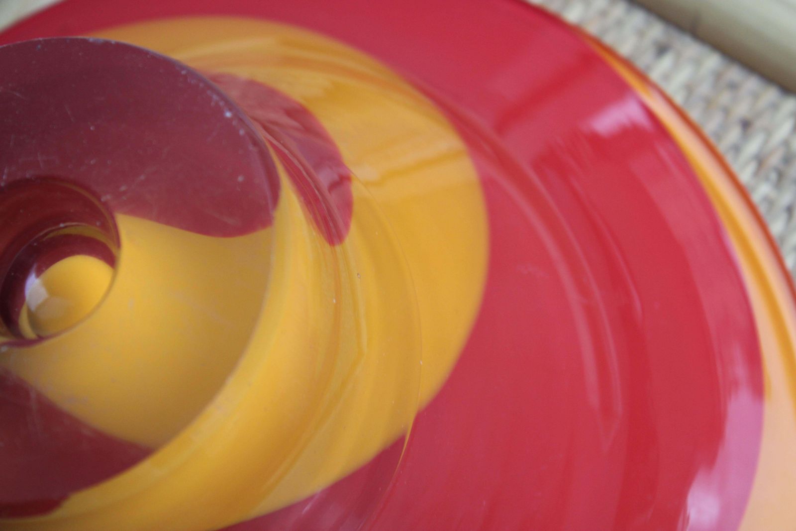 photo furniture Italy Colored Murano Glass Round Cup.