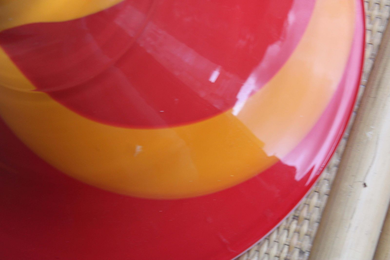 photo for sale Italy Colored Murano Glass Round Cup.