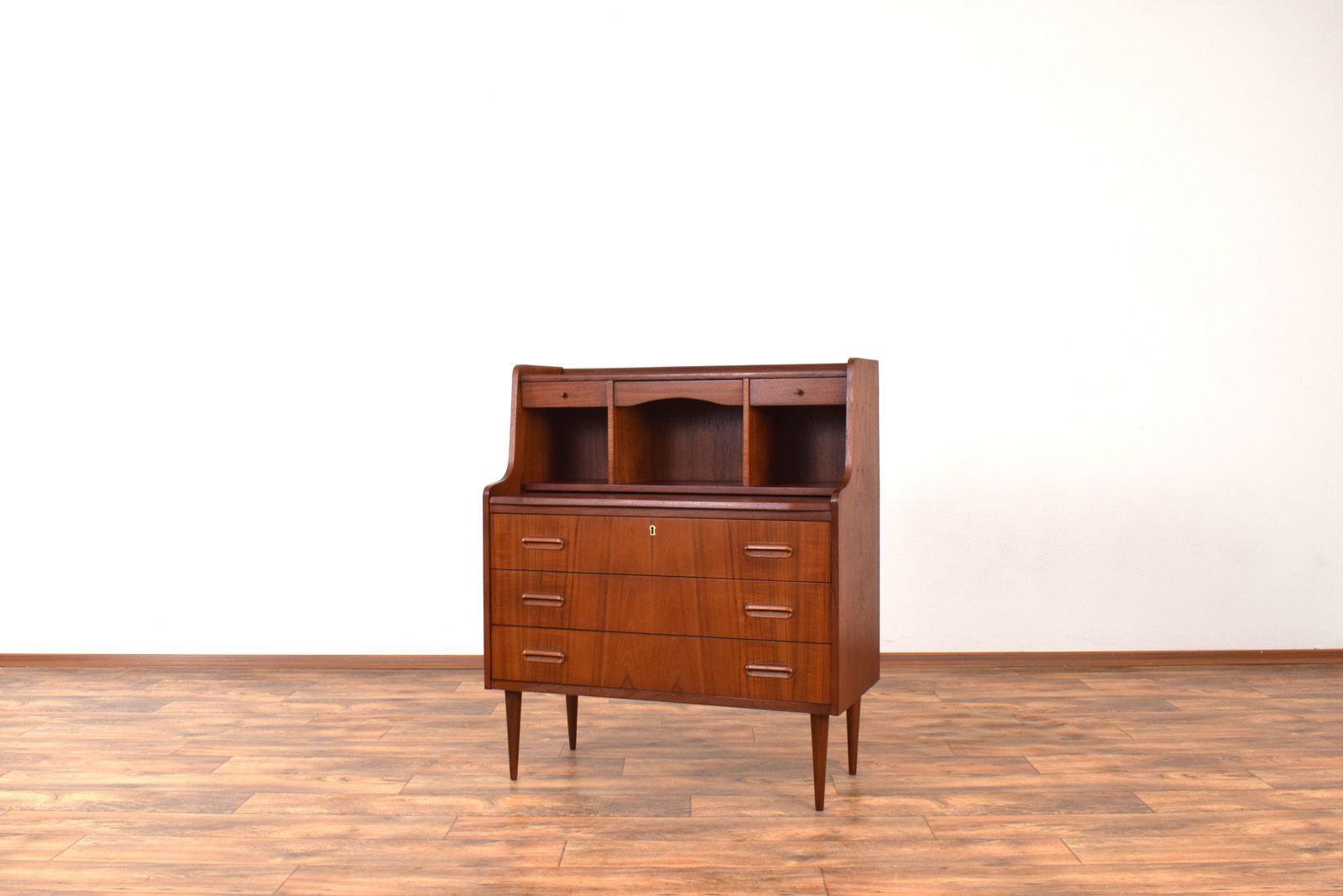 Mid Century Danish Teak Secretary, 1960s. photo Furniture