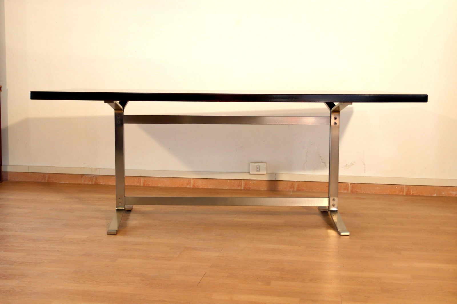 Mid Century Formanova Table Rosewood Chromed Steel By Gianni Moscatelli, 1965. photo furniture