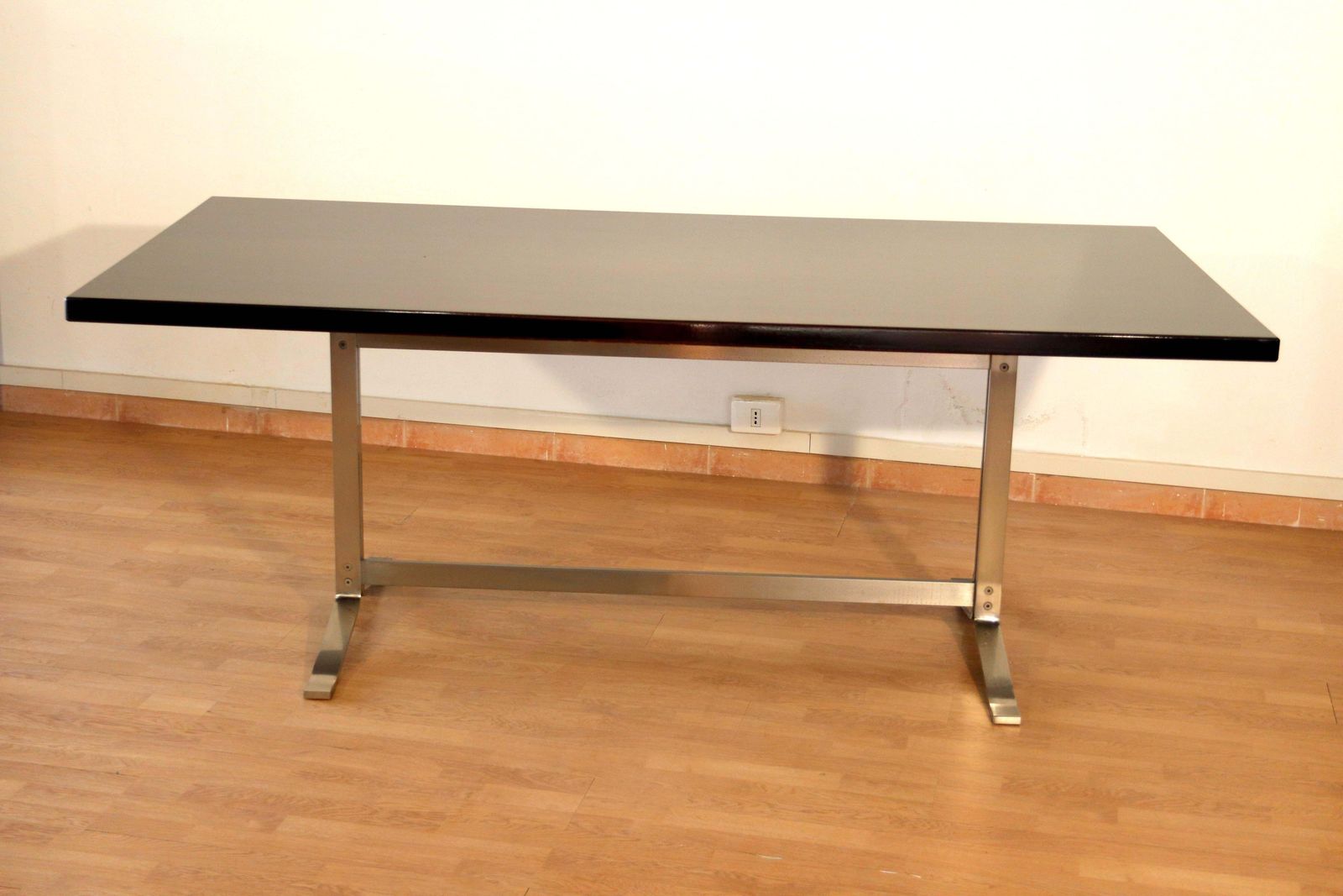 Mid Century Formanova Table Rosewood Chromed Steel By Gianni Moscatelli, 1965. photo 5259.0