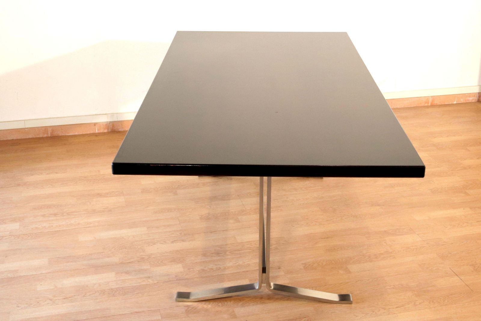 photo for sale Mid Century Formanova Table Rosewood Chromed Steel By Gianni Moscatelli, 1965.