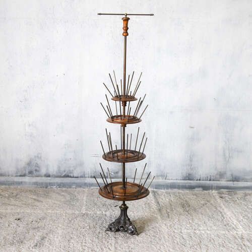 Victorian Cotton Reel Display Tree With Four Tiers, English Shop Fitting C.1890 photo furniture