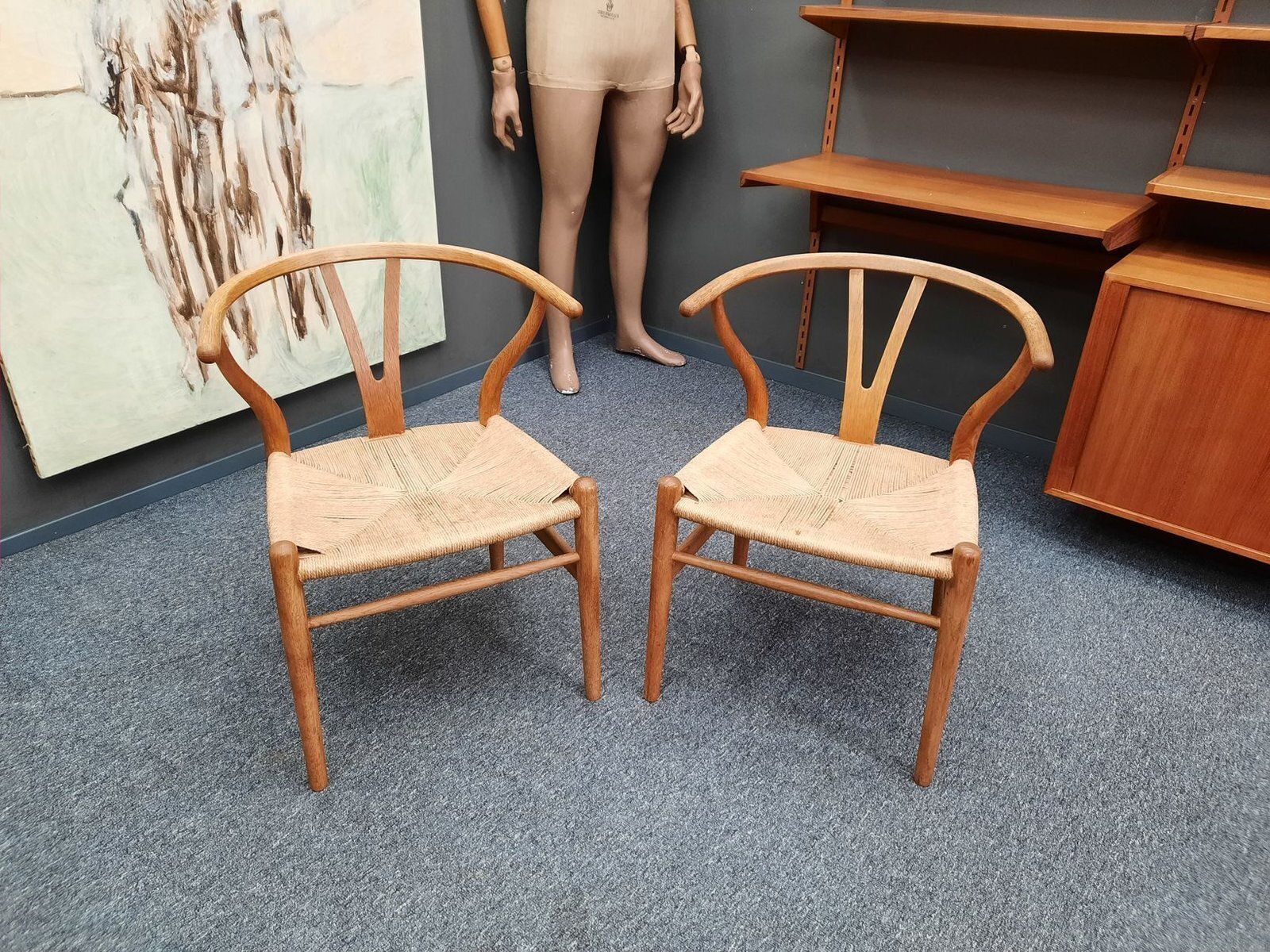 Wishbone Chairs By Hans Wegner For Carl Hansen & Son, 1960s, Set Of 2 photo furniture