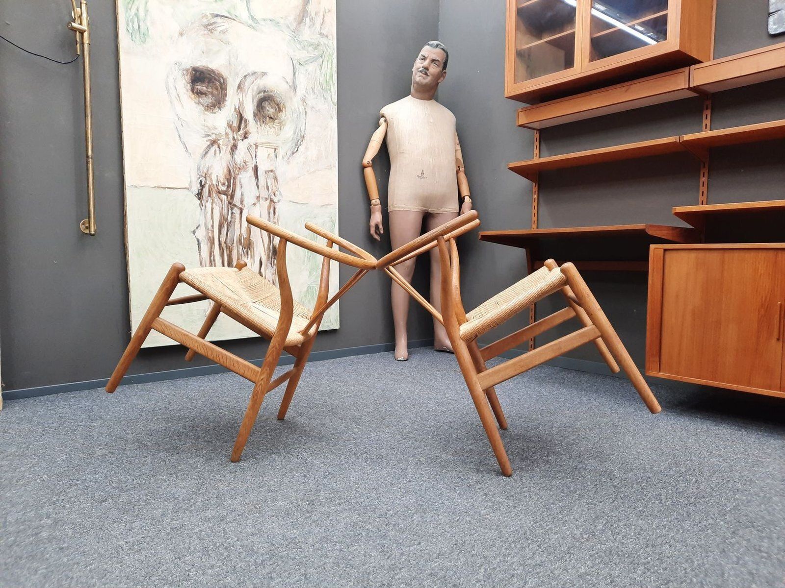 Wishbone Chairs By Hans Wegner For Carl Hansen & Son, 1960s, Set Of 2 photo buy