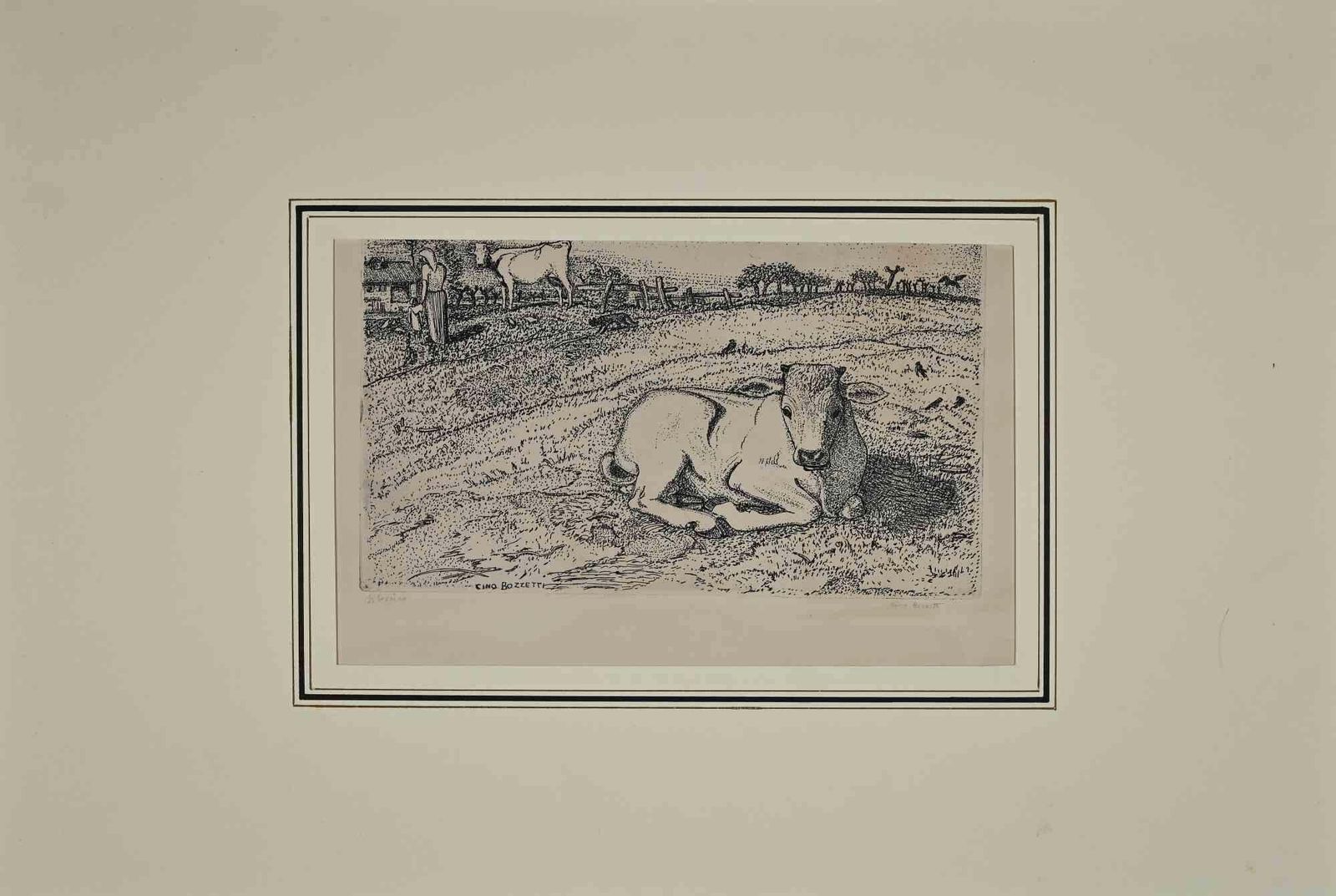 Gino Bozzettiil Boccino   Etching By Gino Bozzetti   19351935