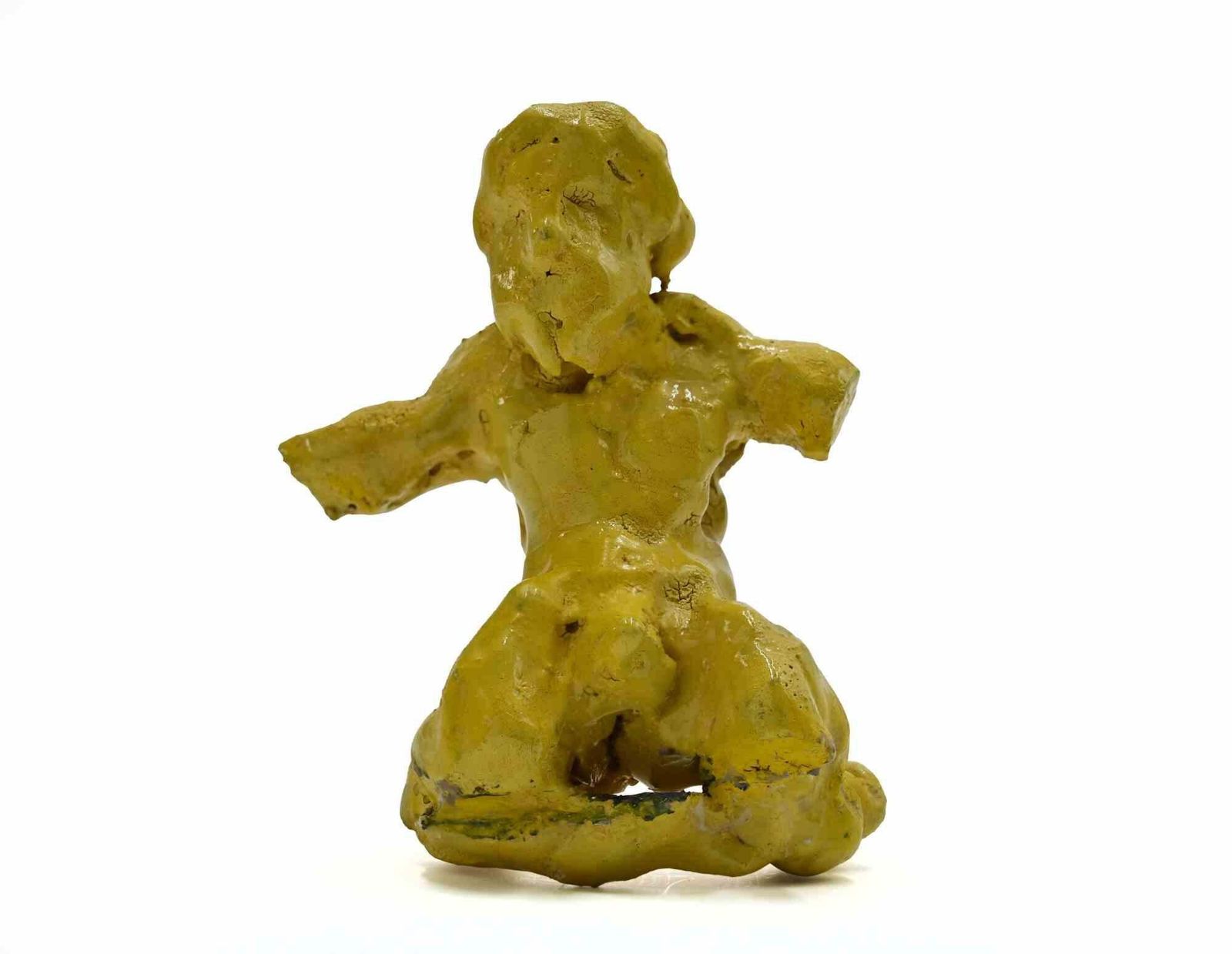 Sirio Pellegrinifigure In Yellow   Sculpture By Sirio Pellegrini   1960s1960s