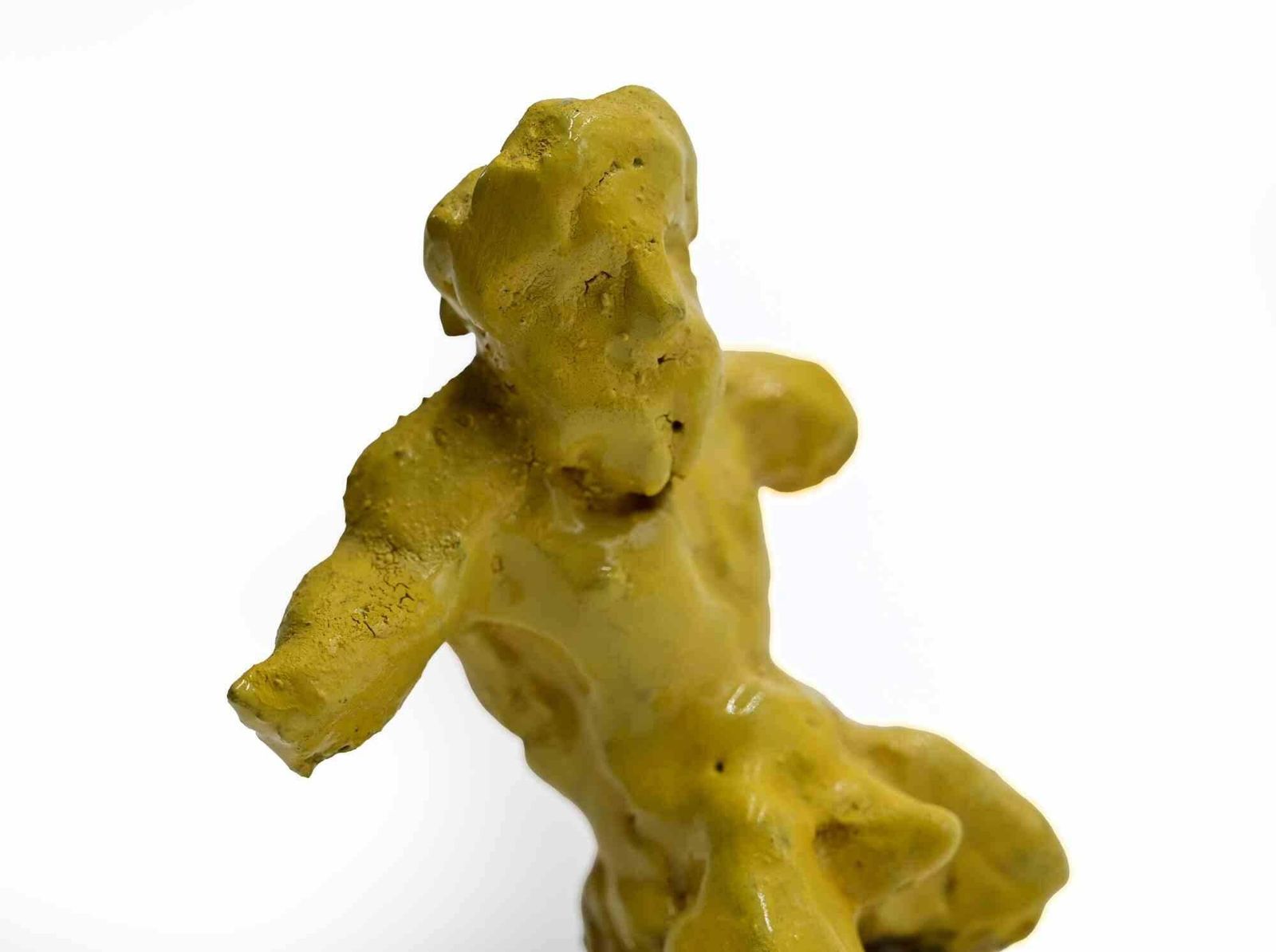 Sirio Pellegrinifigure In Yellow   Sculpture By Sirio Pellegrini   1960s1960s photo for sale