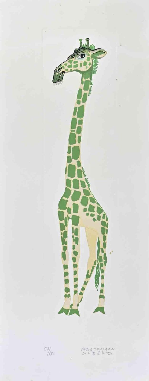 Alberto Mastroiannigirafe   Lithograph By Alberto Mastroianni   1970s1970s