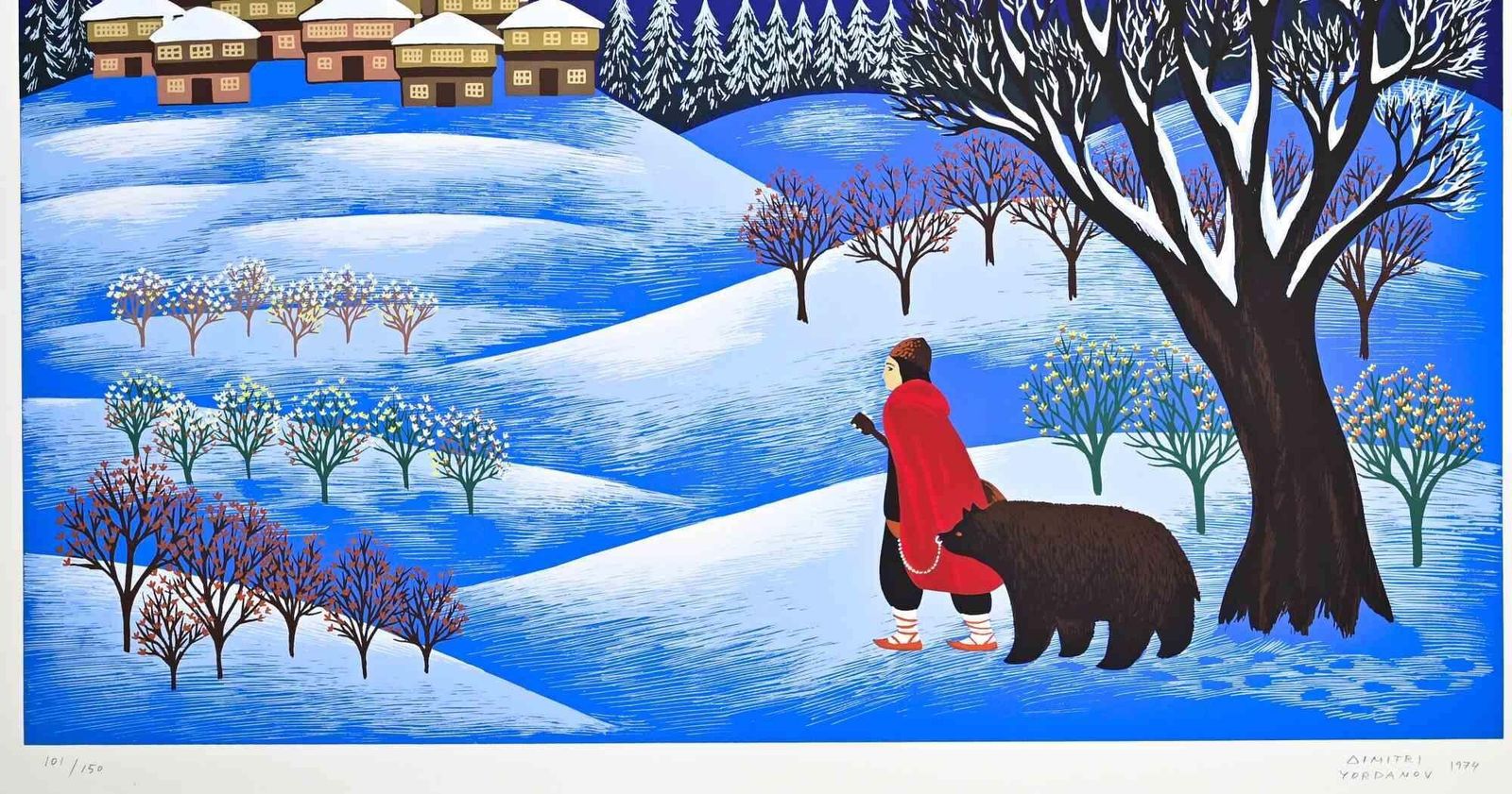 Dimitri Yordanovfrozen Night   Screen Print By D. Yordanov   19741974 photo furniture