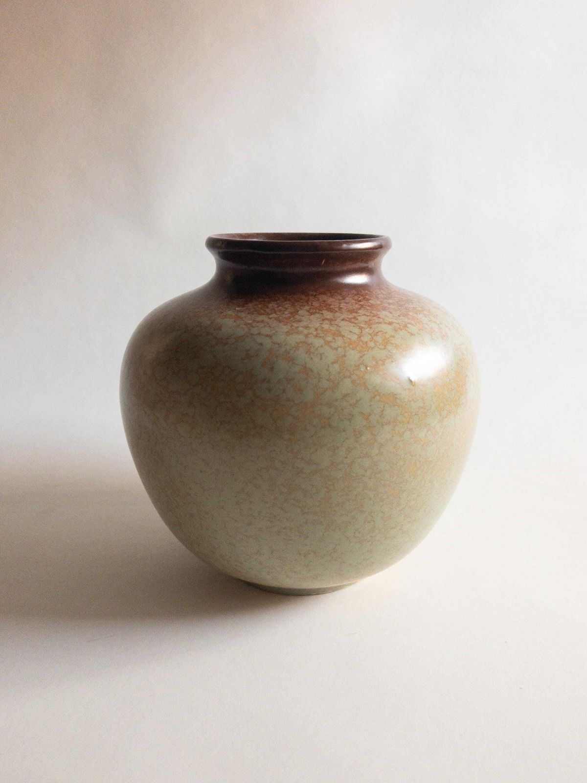 138.0 Large Carstens Uffrecht Vase   Art Deco 1930s Mint Speckled Classic Vase photo