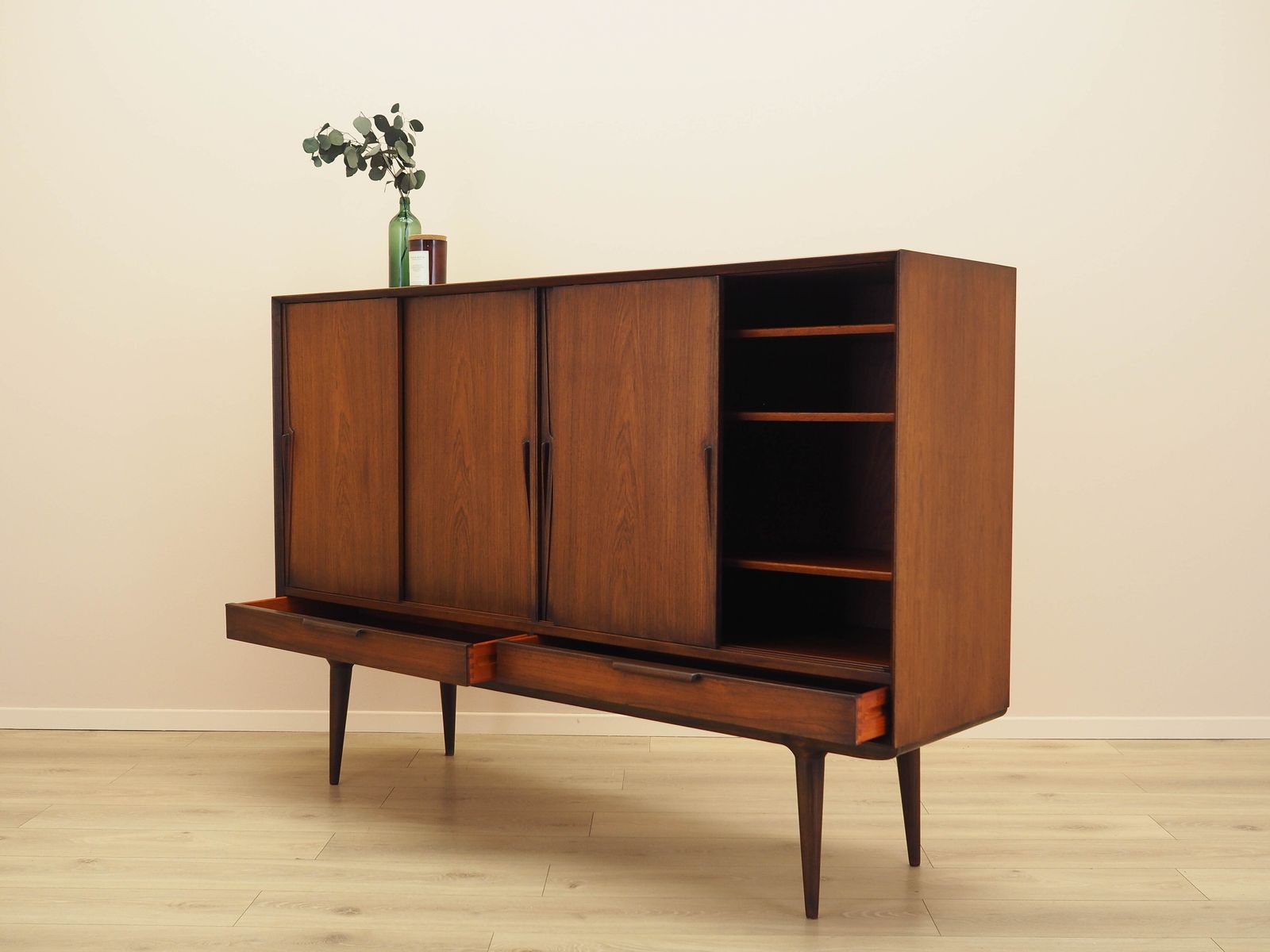 Vintage Highboard, Danish Design, 1970s, Manufacturer: Omann Jun photo vinterior