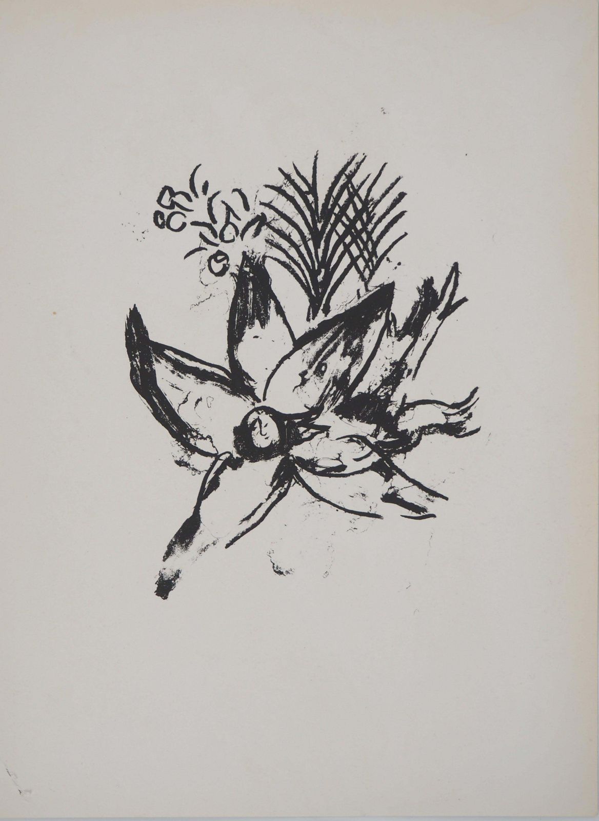 Marc Chagallthe Bible: Adam And Eve The Forbidden Fruit   Original Lithograph (Mourlot #235)1960 photo buy