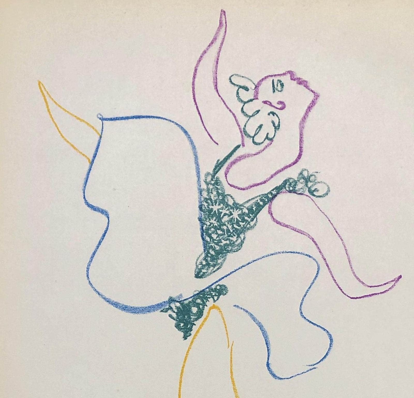 Pablo Picassoballet : The Dancer   Original Lithograph   Printed Signature   Ref. Bloch #7671954 photo for sale
