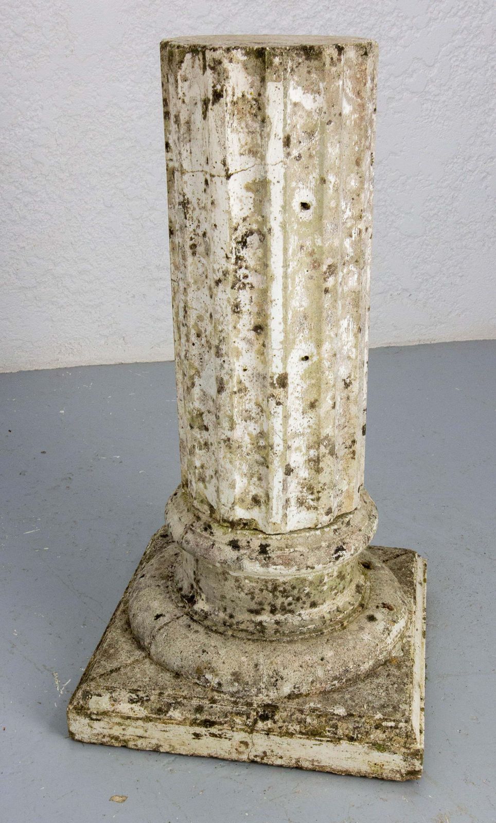 Pair Of Garden Cement Column French, Mid 20th Century photo vinterior
