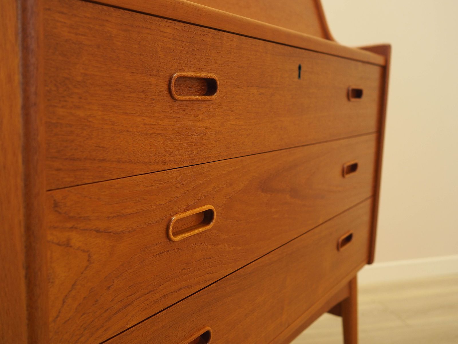 Furniture Teak Secretary, Danish Design, 1960s, Designer: Arne Wahl Iversen, Manufacturer: Vinde Møbelfabrik photo