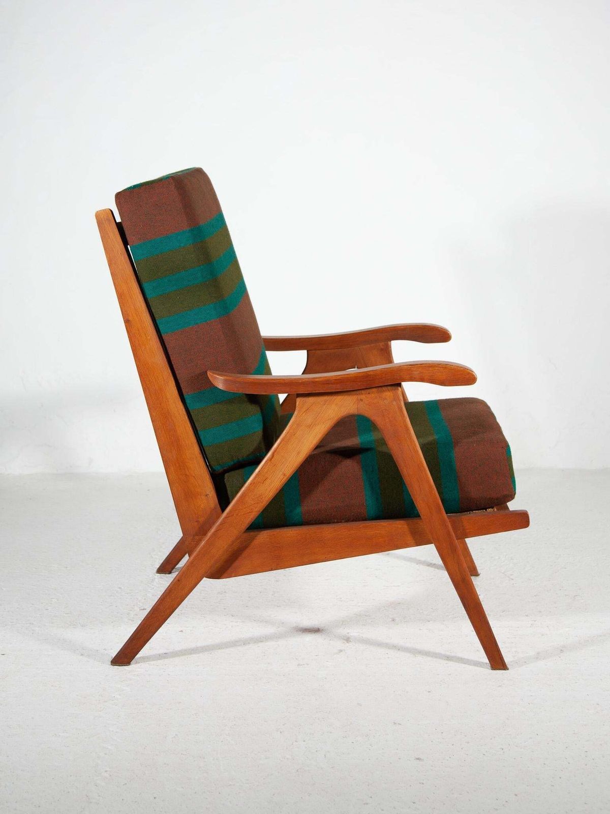 1950 Midcentury Modern Rob Parry Set Of Two Teak Lounge Chairs photo Furniture