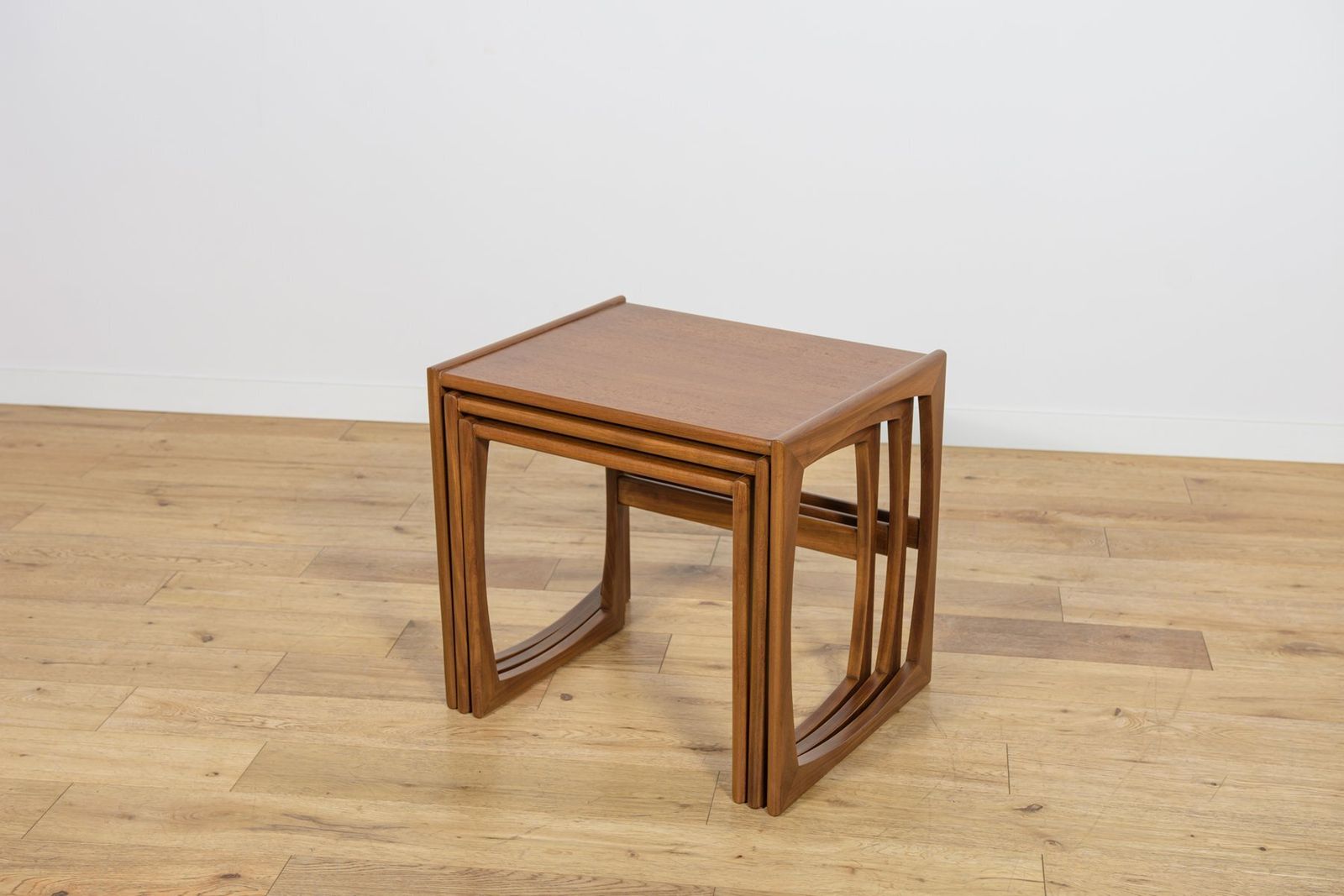 Mid Century Teak Nesting Tables By R. Benett For G Plan, United Kingdom, 1970s, Set Of 3 photo for sale