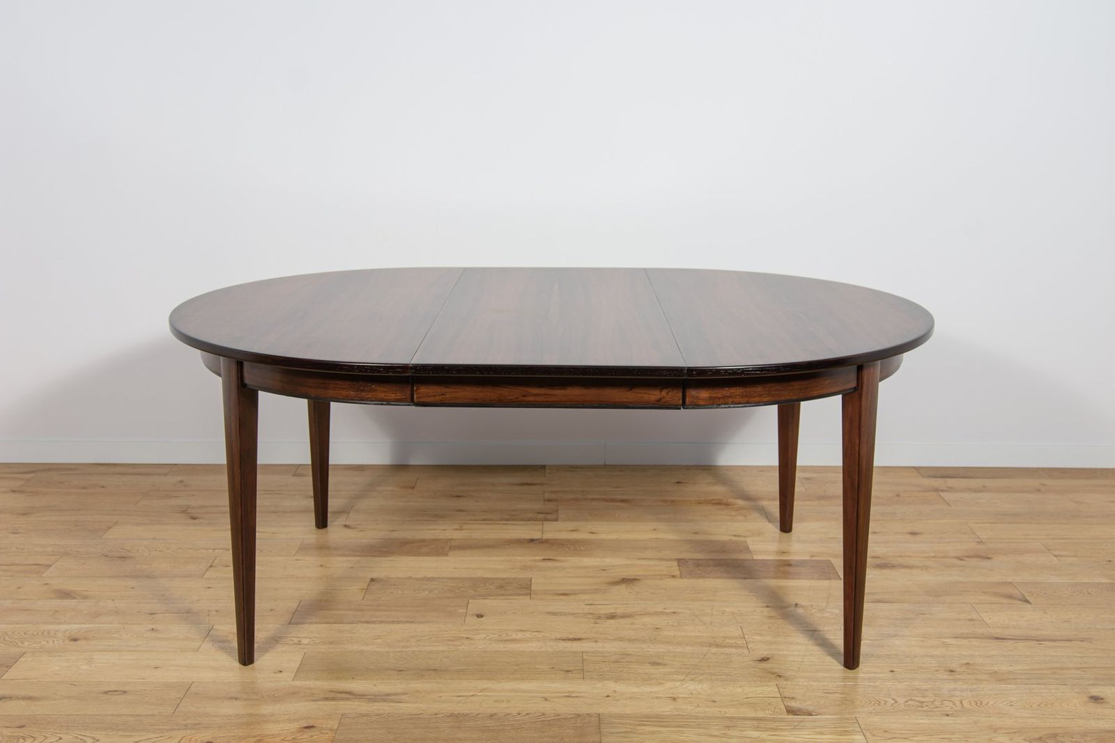 Mid Century Modern Round Rosewood Model 55 Dining Table By Gunni Omann For Omann Jun, Denmark, 1960s photo buy