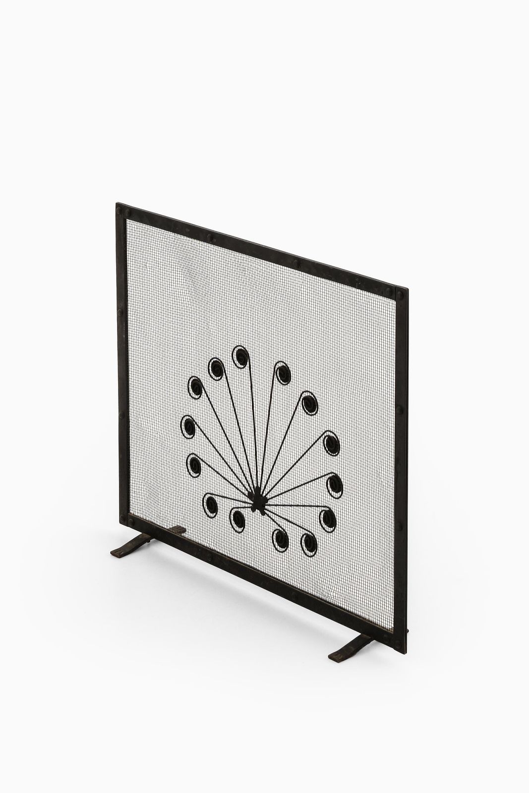 Fire Screen In Metal By Gunnar Ander, 1960s photo furniture