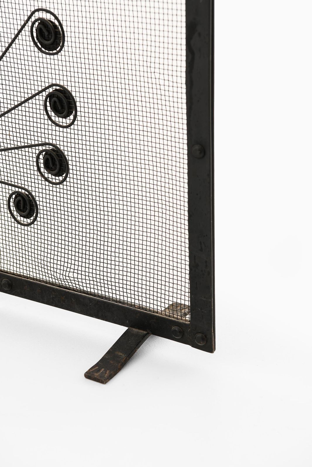 Fire Screen In Metal By Gunnar Ander, 1960s photo for sale