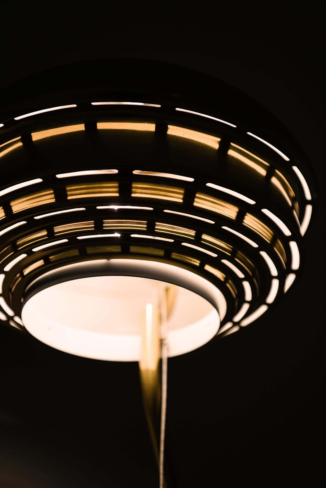 Floor Lamp In Brass And Leather By Alvar Aalto, 1950s photo 14623.0