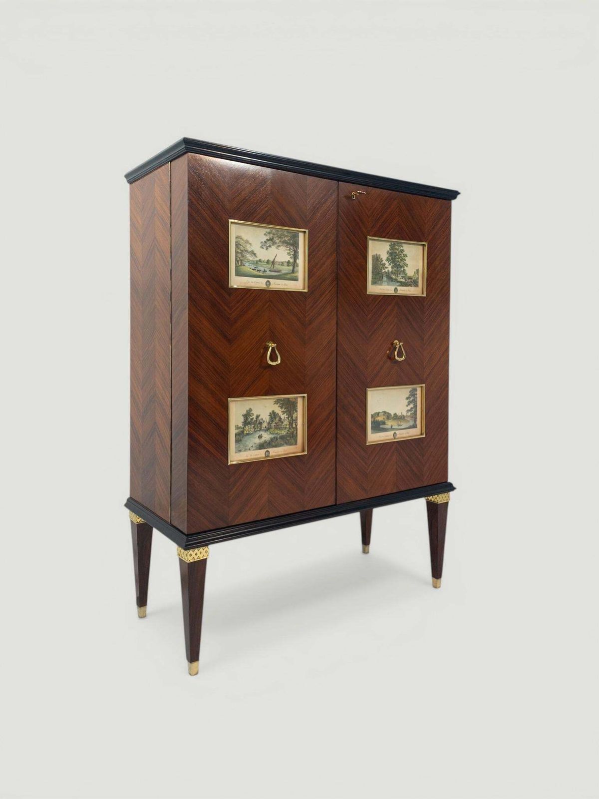 Italian Midcentury Sideboard Or Cabinet Bar Designed By Paolo Buffa In 1950s photo 9749.0