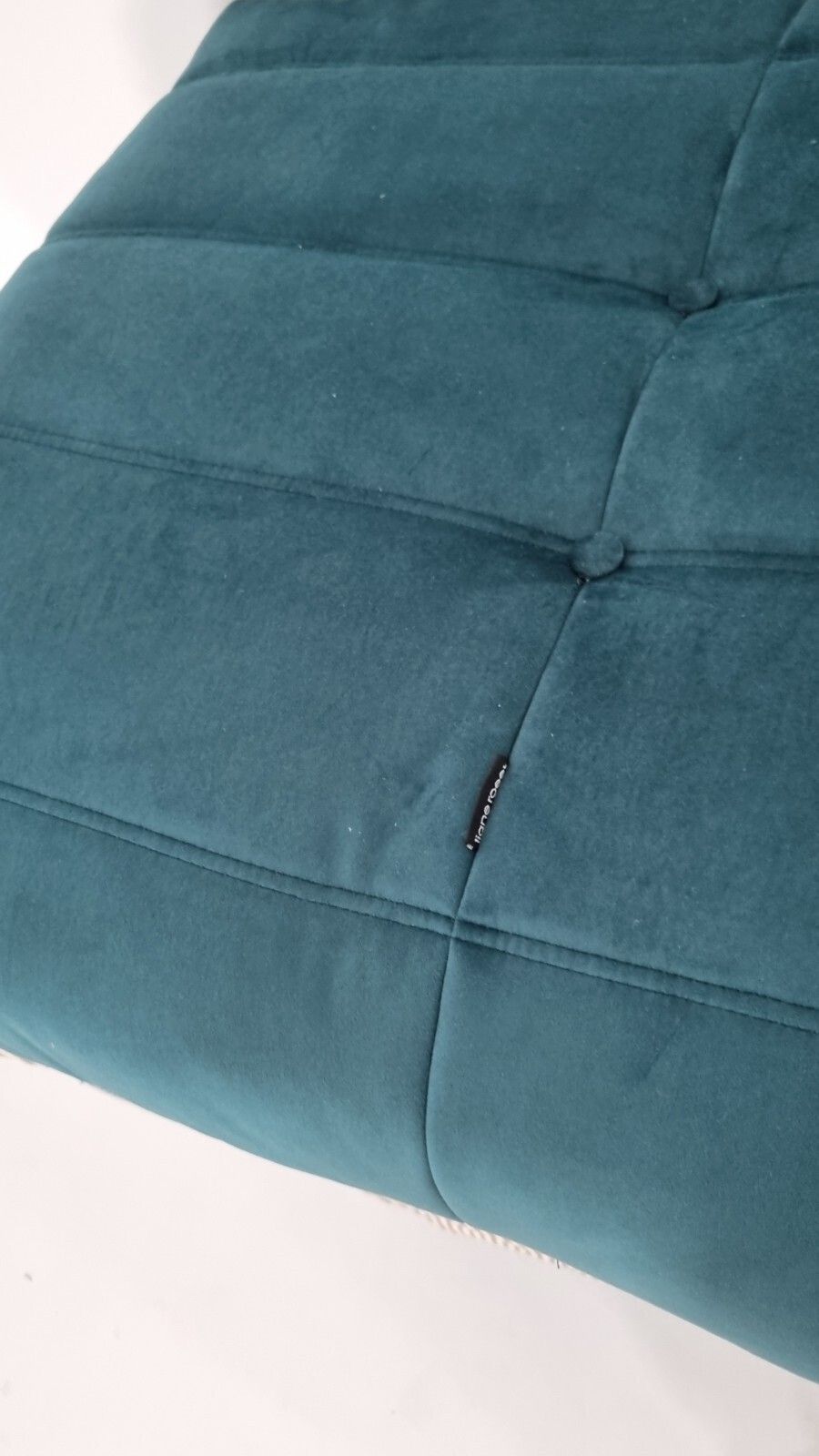 photo vintage Ligne Roset Togo Chair And Footstool In Teal Velvet Immaculate Condition