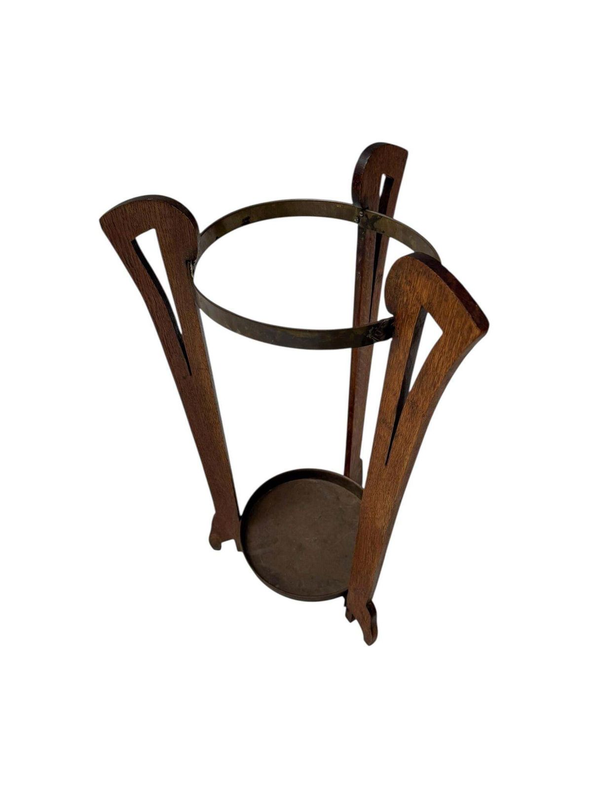 Oak And Brass Arts & Crafts Umbrella Stand, 1900s photo buy