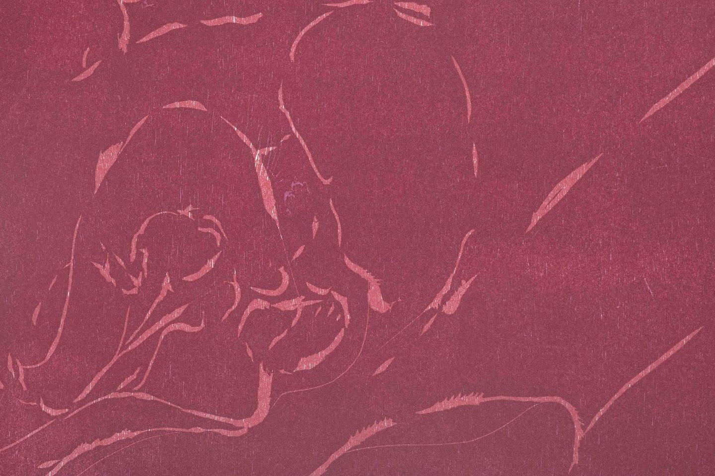 Jørgen Haugen Sørensen. Woodcut. Abstract Composition In Red Tones, 1987 photo for sale