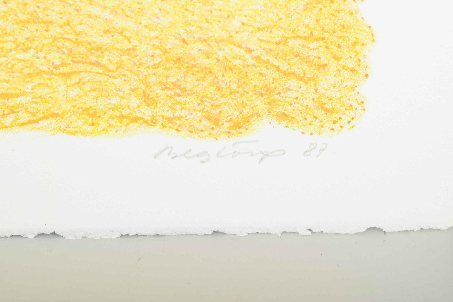 Kristian Begtorp, Danish Artist. Color Lithograph. Lyrical Abstract Landscape. photo 179.0